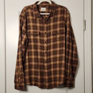 Mutual Weave Plaid Flannel Shirt - Size XL